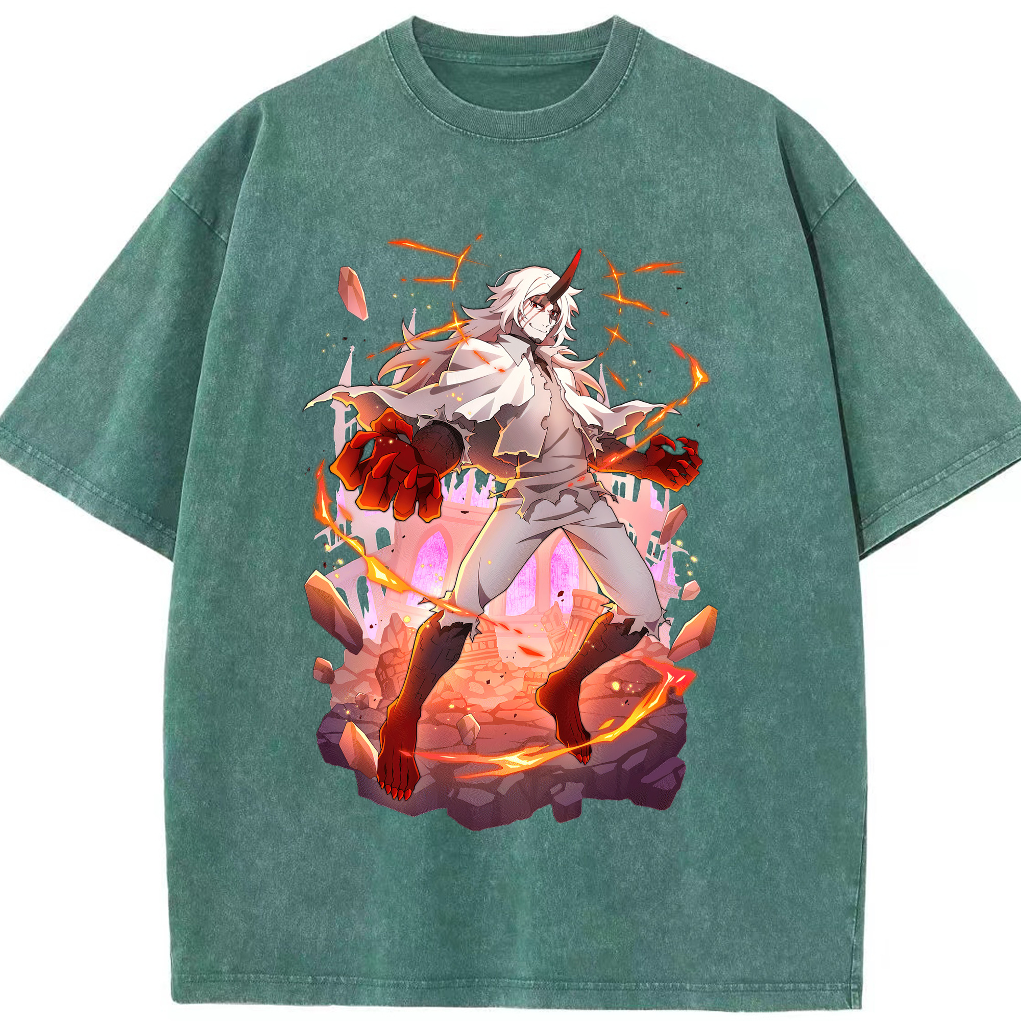 （画像用） 文豪ストレイドッグス Bungo Stray Dogs 綿100% ヴィンテージ風 半袖Tシャツ（フロントプリント）